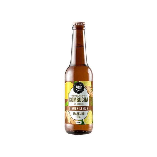 Toyo Kombucha Non-Alcoholic Sparkling Tea (Ginger Lemon) : 330 ml