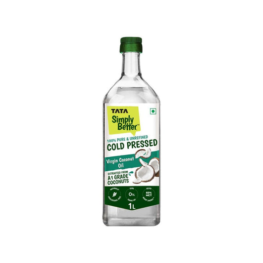 Tata 100% Pure Cold Pressed Virgin Coconut Oil : 1 ltr