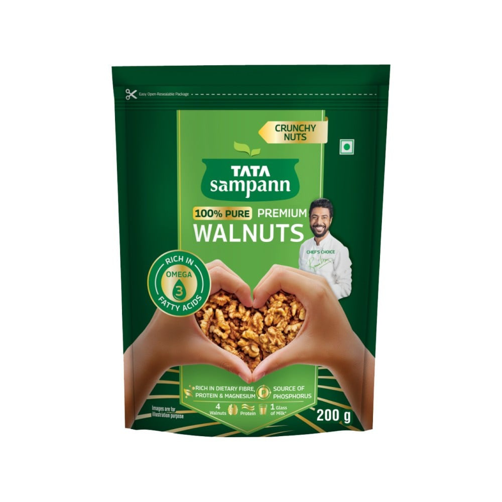 Tata Sampann 100% Pure Premium Walnuts : 200 g