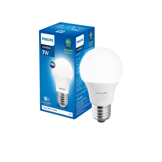Philips Ace Saver 7W LED Bulb (Crystal White) : 1 unit
