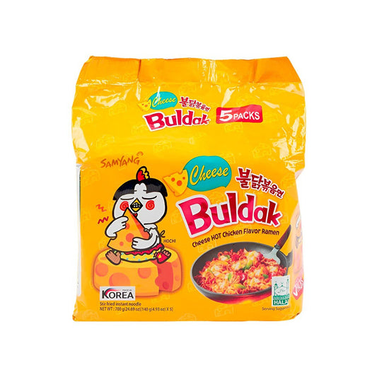 Samyang Ramen Buldak Cheese Hot Chicken Flavoured Instant Noodles : 700 g