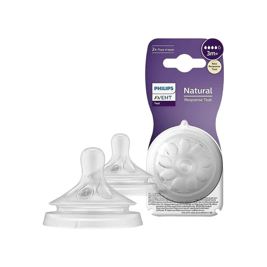 Philips Avent Natural Medium Flow Feeding Nipple 3+ Months : 1 pack (2 pieces)