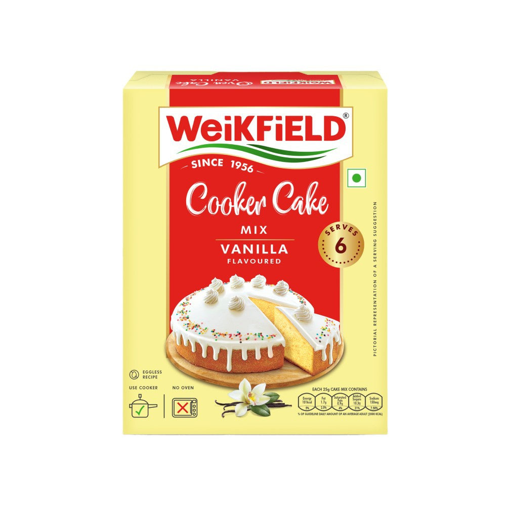 Weikfield Cooker Cake Mix Vanilla Flavour : 150 g