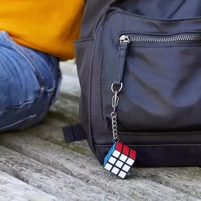 Mini Rubik's Cube 2x2 Keychain | Portable Puzzle with Keyring Attachment