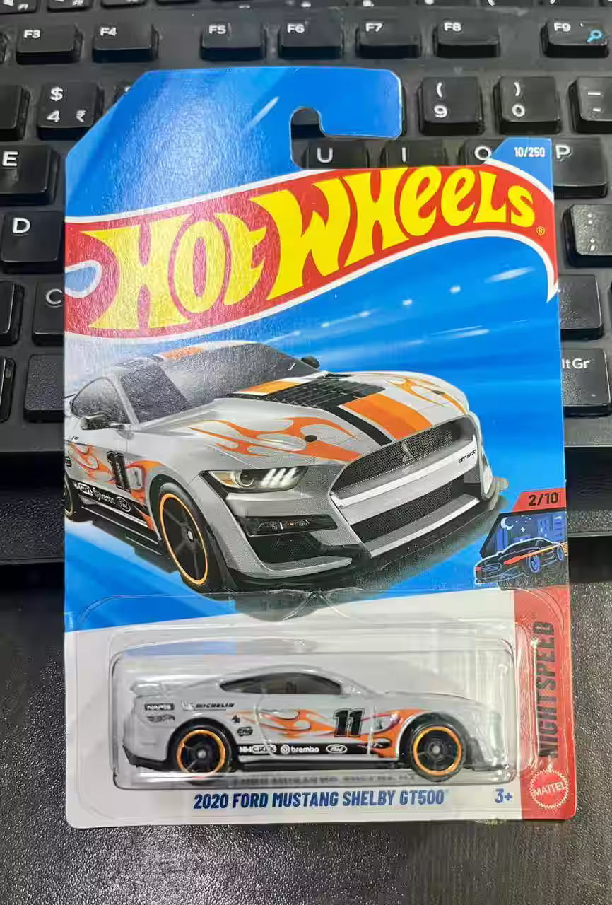 2020 Ford Mustang Shelby GT500 (Light Grey) – Hot Wheels 2025 by Mattel