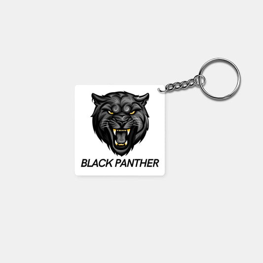 Black Panther: Printed Square Keychain - Prithvi Enterprises