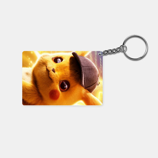 Pokemon - The Detective Pikachu (Close Up): Printed Keychain - Prithvi Enterprises