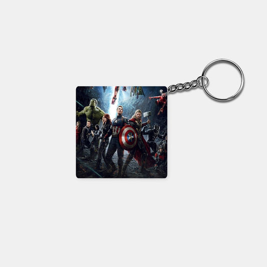 Avengers - Infinity War: Printed Square Keychain - Prithvi Enterprises