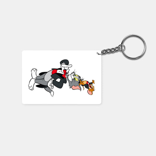 Tom and Jerry- Let's Party: Printed Rectangle Keychain