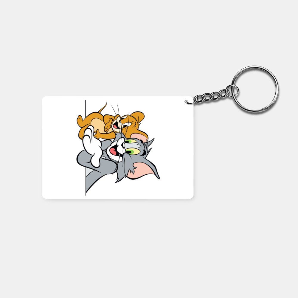 You are the Jerry to my Tom: Printed Rectangle Keychain