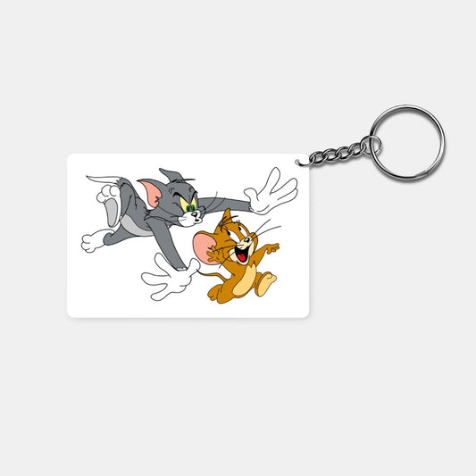 You are the Tom to my Jerry: Printed Rectangle Keychain