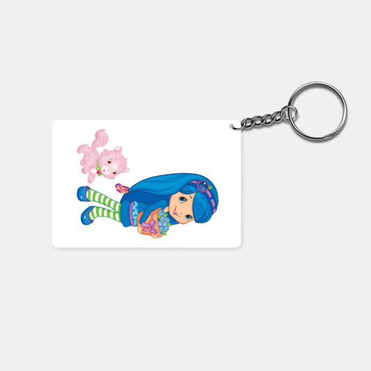 Blueberry Muffin and Custard: Printed Rectangle Keychain - Prithvi Enterprises