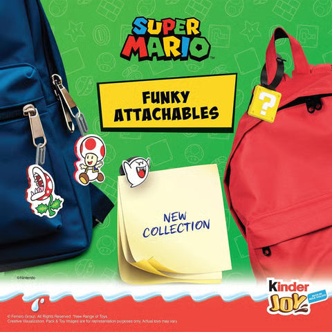 Kinder Joy Shaped Chocolate Pack (Super Mario Edition) – 1 Pack (3 × 20 g)