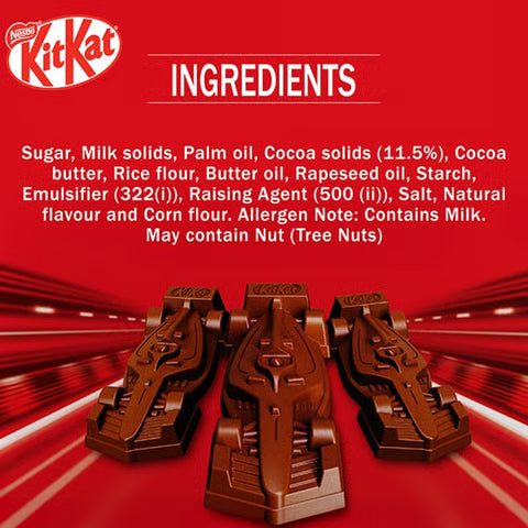 Nestlé KitKat F1 Racing Cars Choco-Coated Bars (10 Racing Cars Bar) - Imported - Prithvi Enterprises