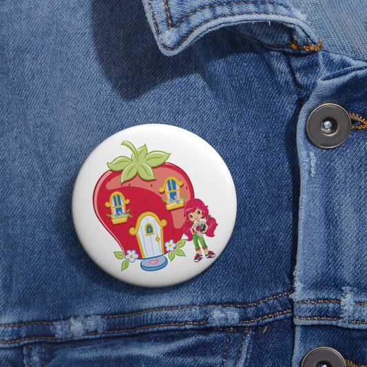 Strawberry Shortcake: Printed Button Badge - Prithvi Enterprises