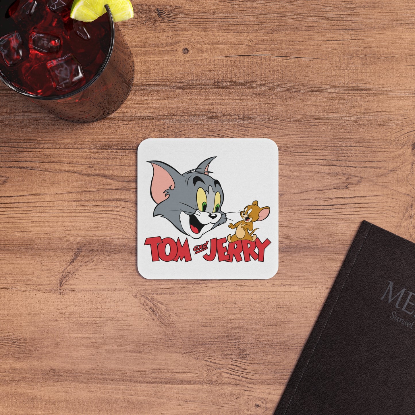 Tom and Jerry: Printed Square Coaster Set (Set of 2)