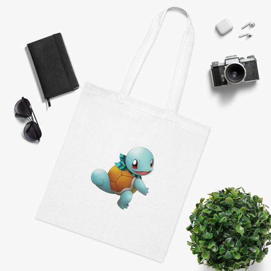 Pokémon- Squirtle: Printed Canvas Tote Bag