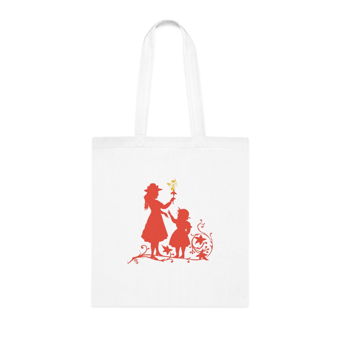 Mama - Mother and Daughter: Printed Canvas Tote Bag