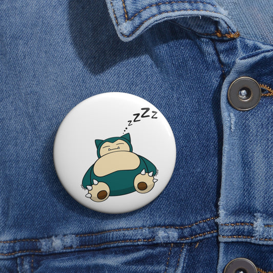 Pokémon- Snorlax: Printed Button Badge