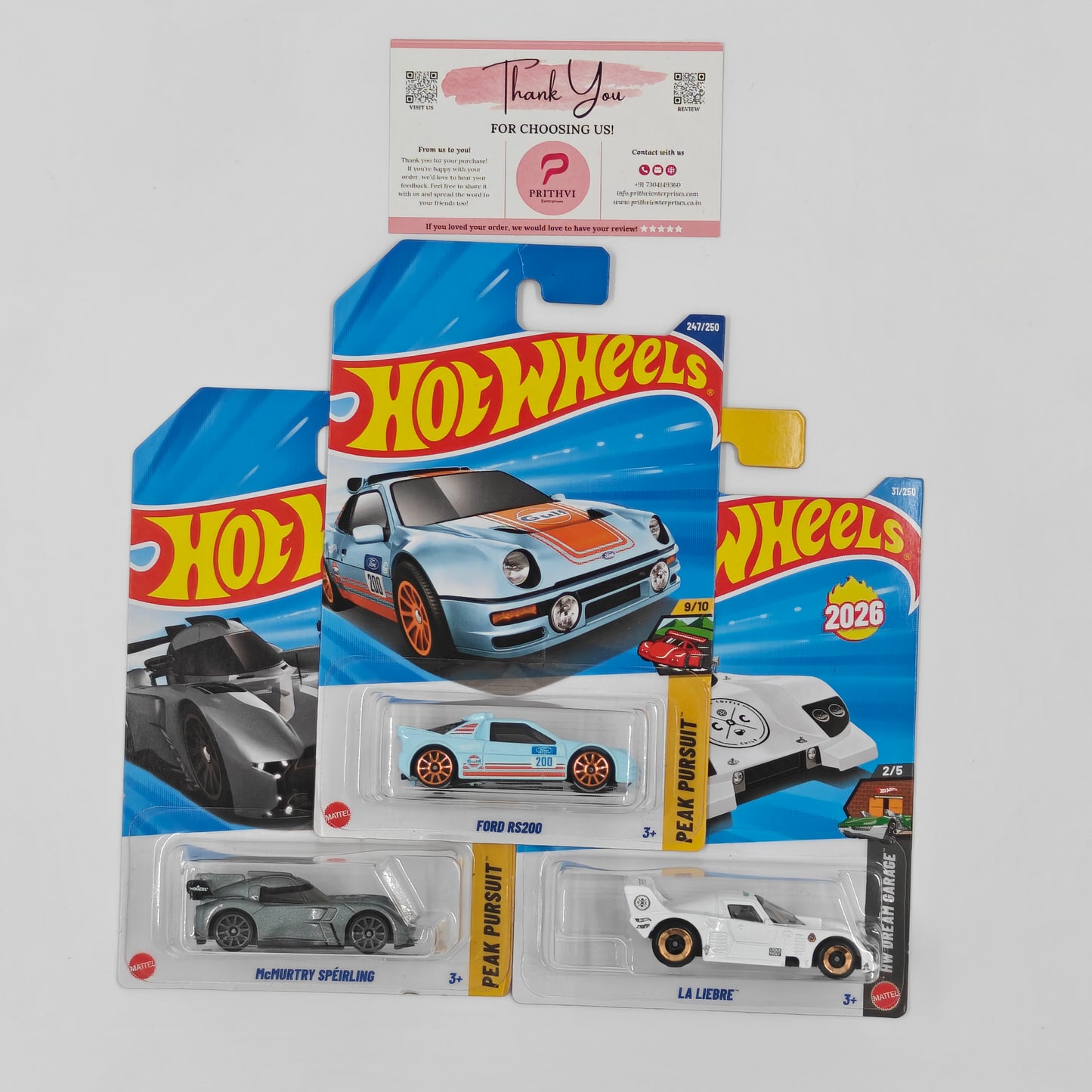 Ford RS200, McMurtry Spéirling & La Liebre by Mattel - Hot Wheels 2026 Bundle