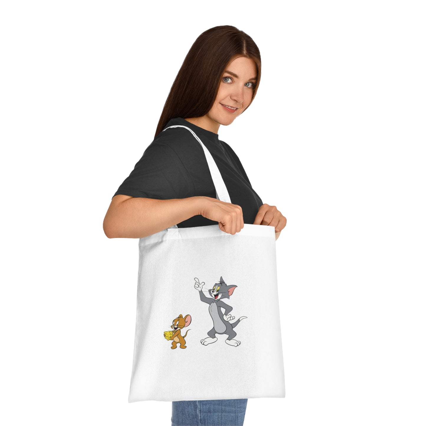 Tom and Jerry - Say Cheese: Printed Canvas Tote Bag