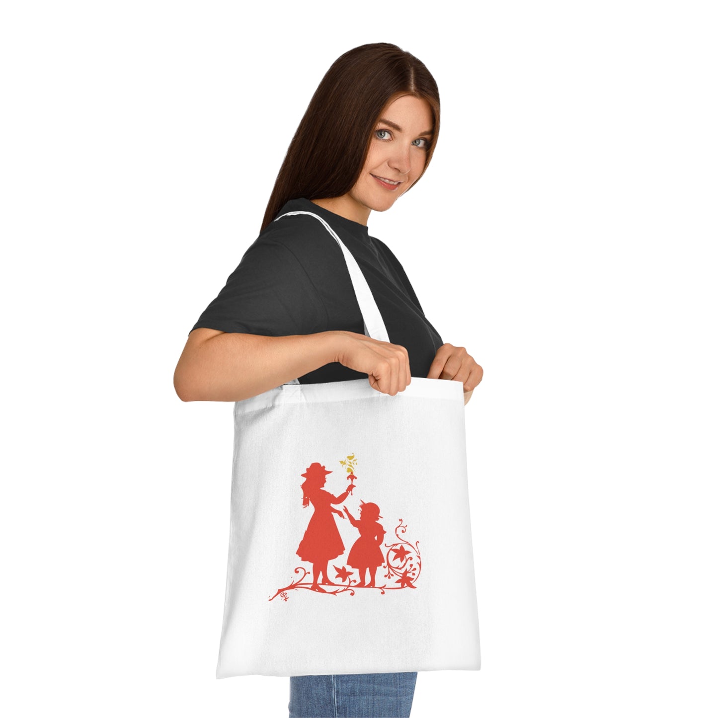 Mama - Mother and Daughter: Printed Canvas Tote Bag