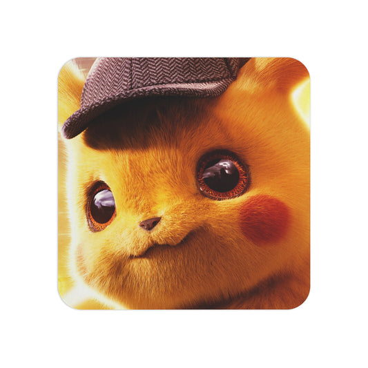 Pokemon - The Detective Pikachu (Close Up): Printed Coaster Set (Set of 4) - Prithvi Enterprises