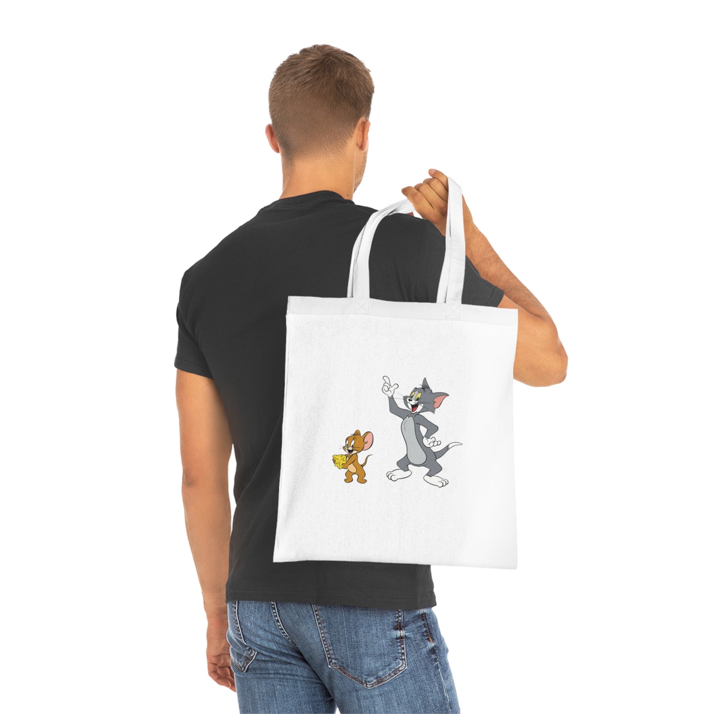 Tom and Jerry - Say Cheese: Printed Canvas Tote Bag