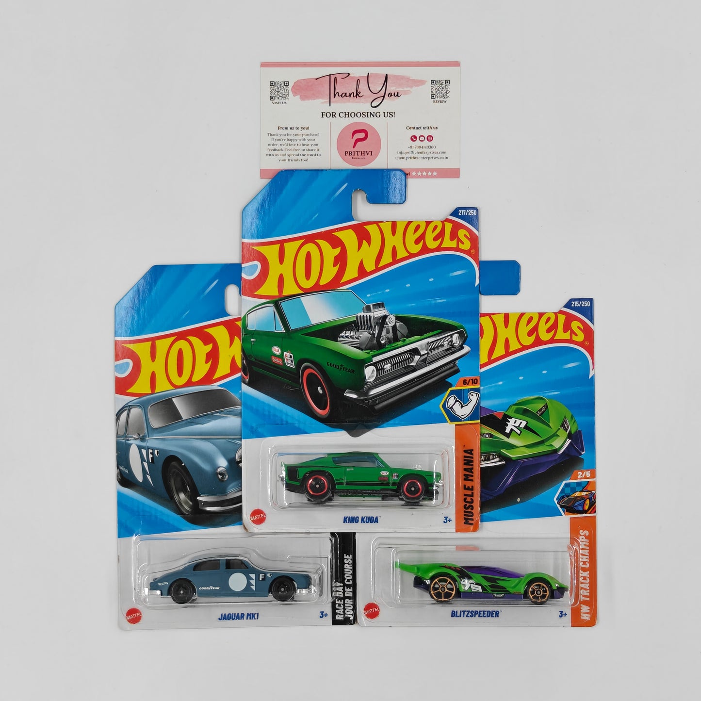 King Kuda, Jaguar MK1 & Blitzspeeder by Mattel – Hot Wheels Bundle