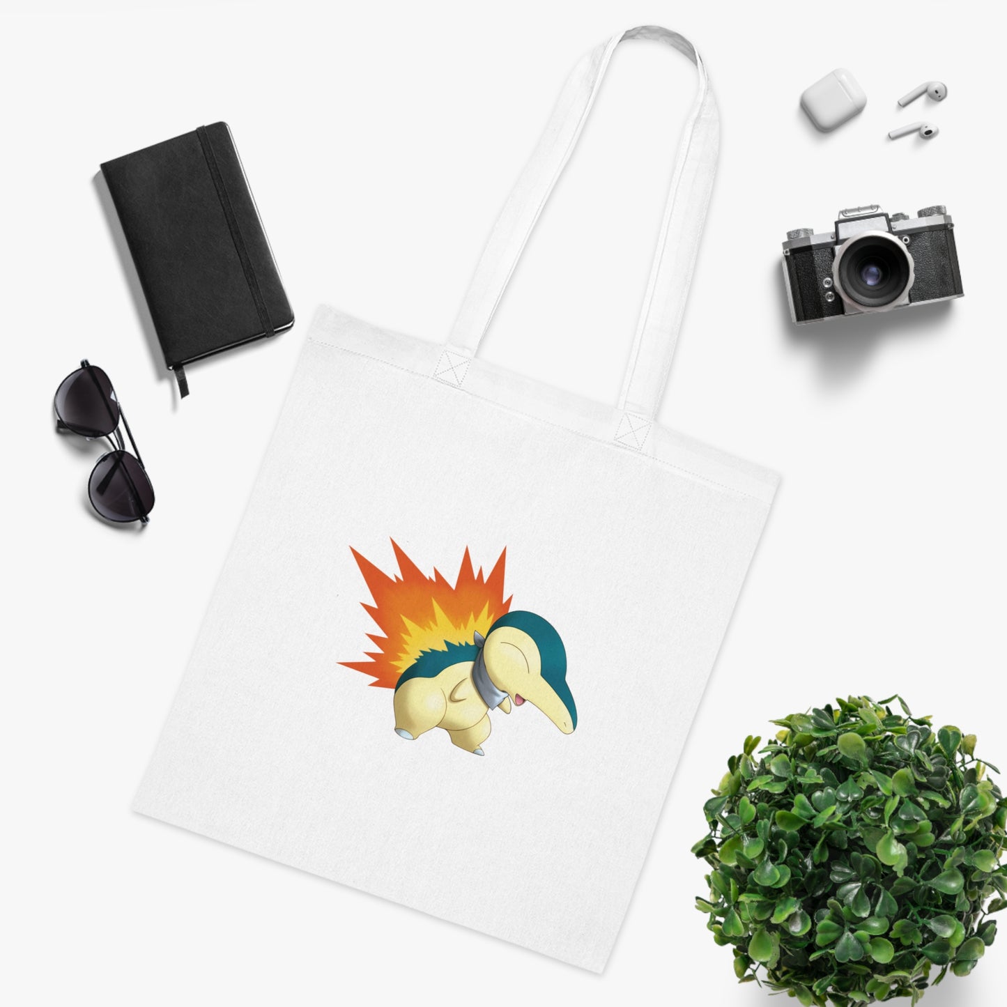 Pokémon - Cyndaquil : Printed Canvas Tote Bag