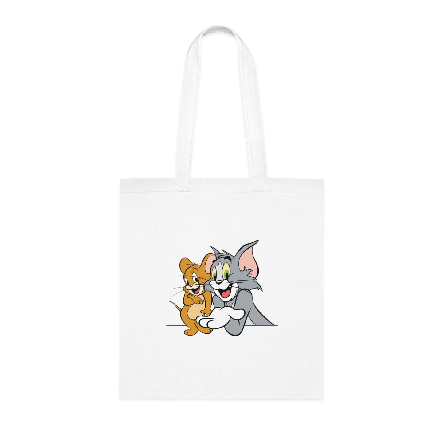 You are the Jerry to my Tom: Printed Canvas Tote Bag