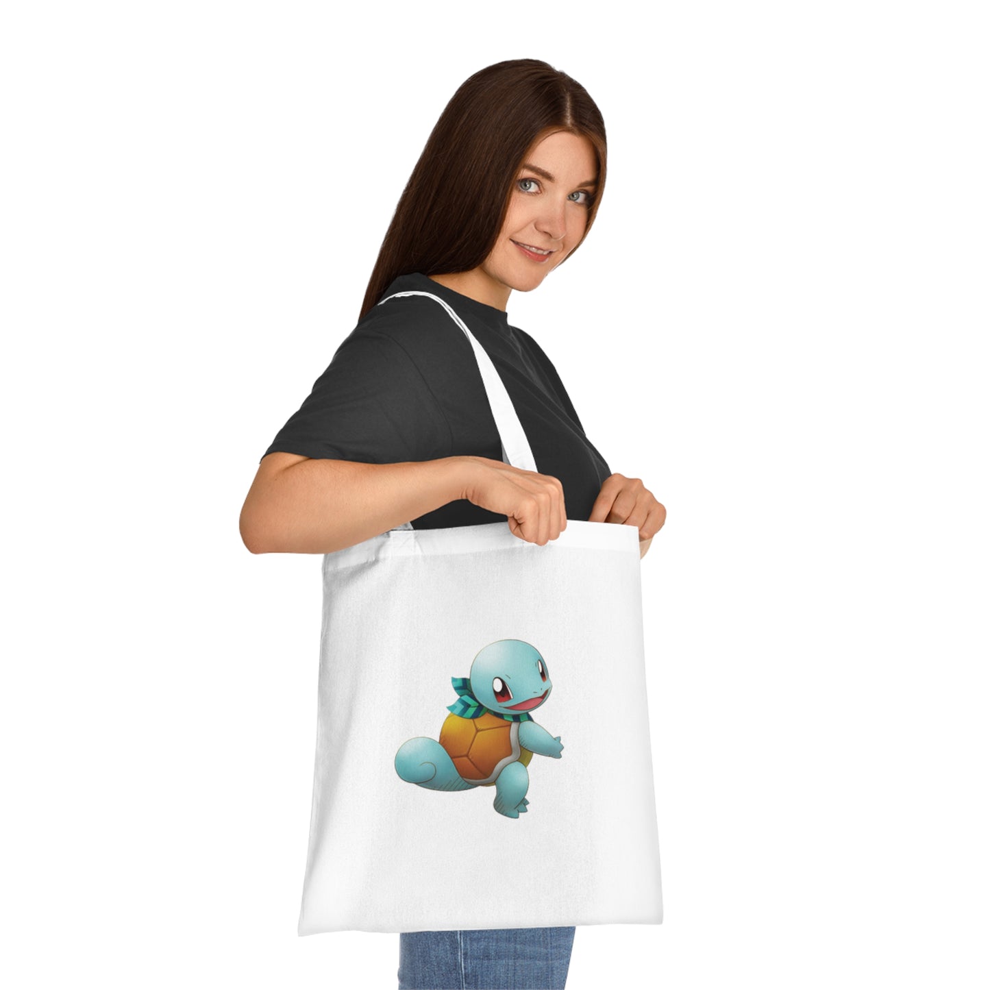 Pokémon- Squirtle: Printed Canvas Tote Bag