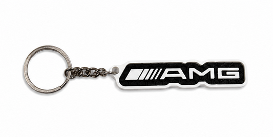 AMG Logo Keychain - Black & White Design - 3D Printed - Prithvi Enterprises