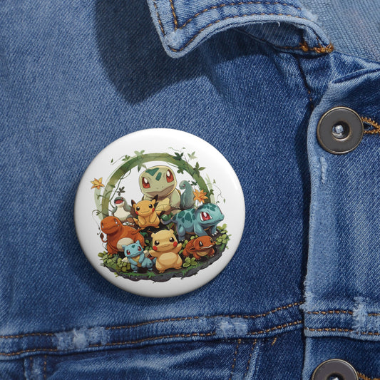 Pokémon Villa - Grass type: Printed Button Badge