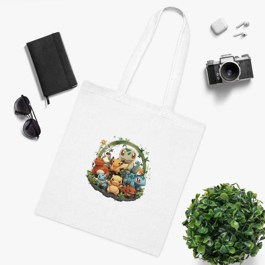 Pokémon Villa - Grass Type Printed Canvas Tote Bag