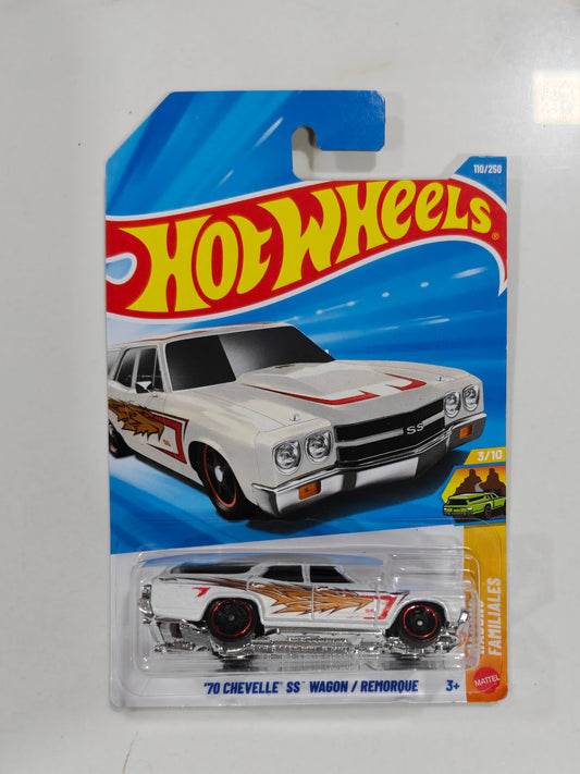 ’70 Chevelle SS Wagon / Remorque (White) – Hot Wheels Imported by Mattel