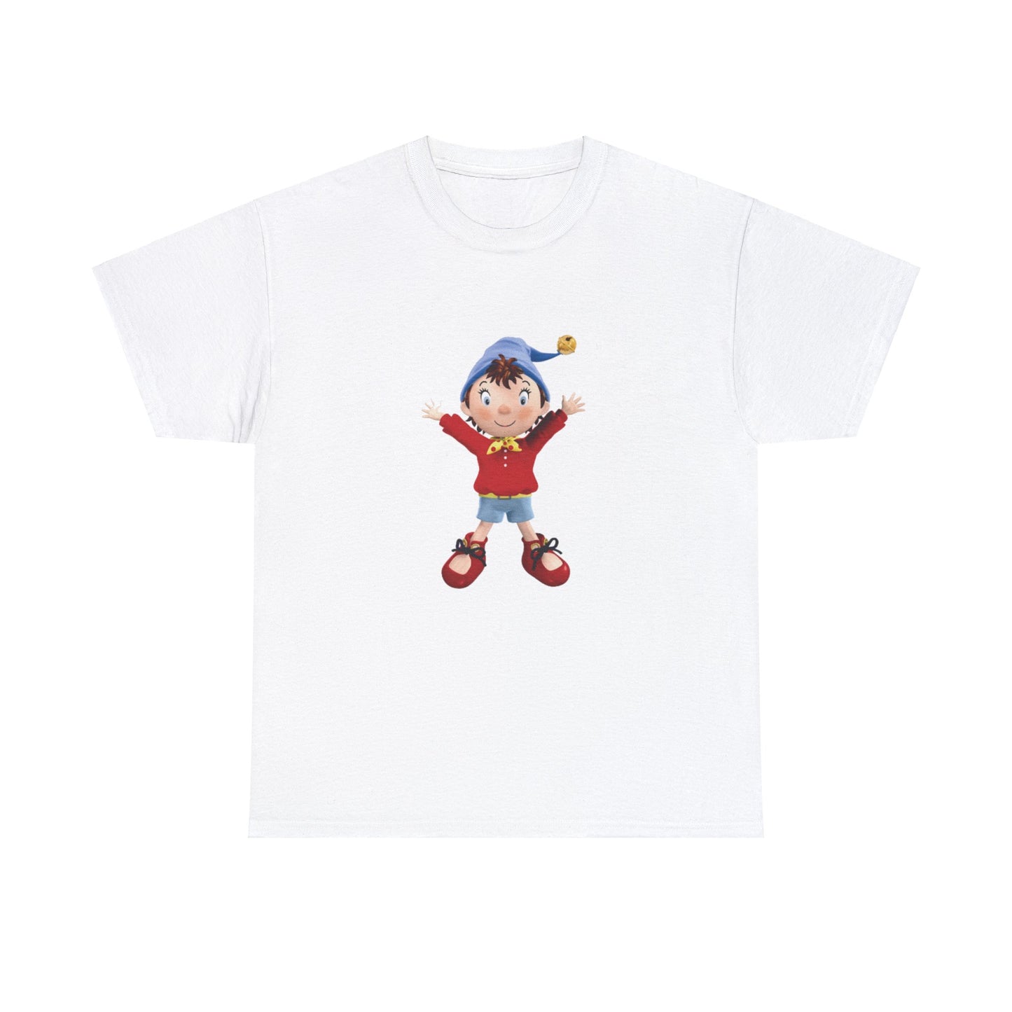 Noddy Happy Printed T-shirt - White Round Neck Cotton