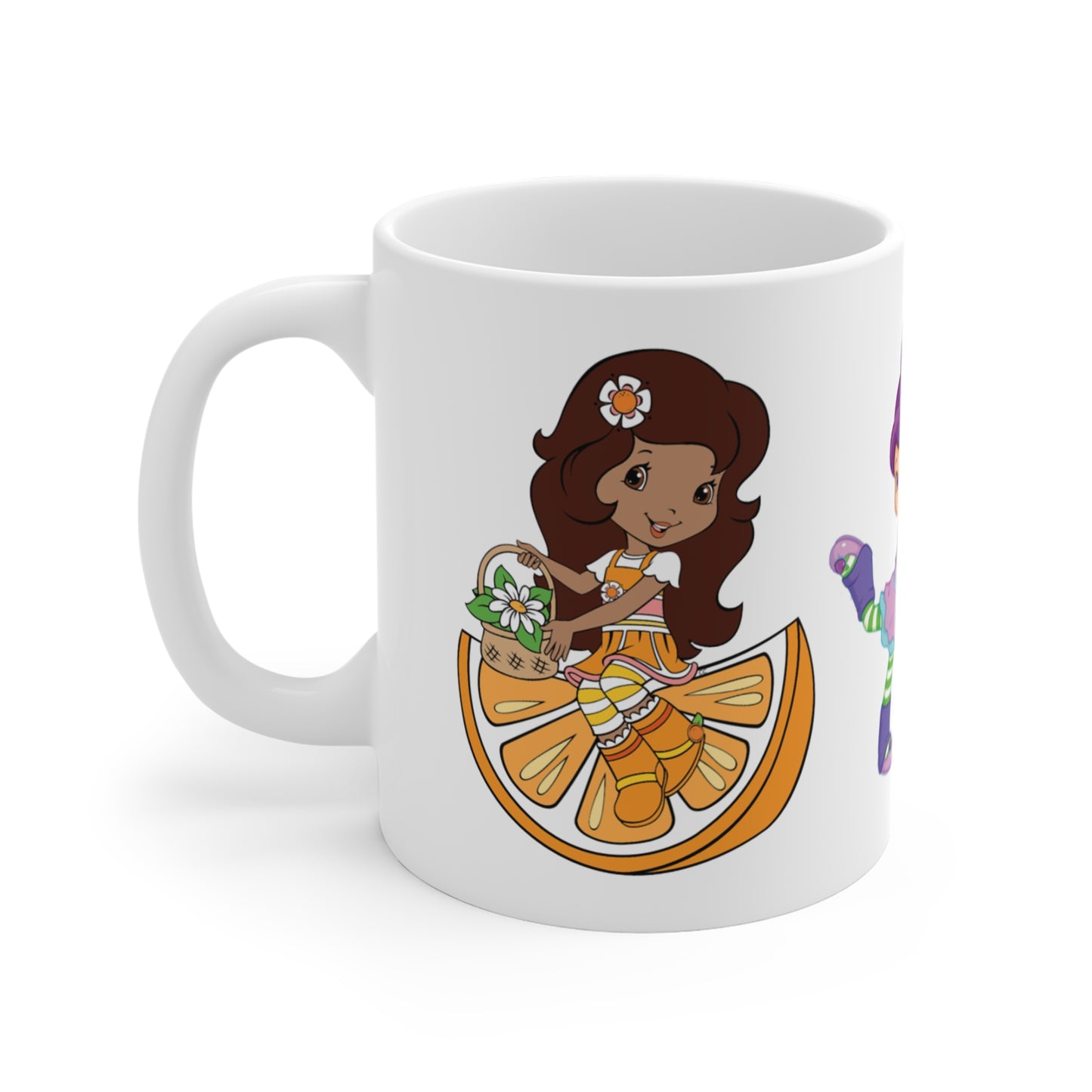 Strawberry Shortcake - Orange, Plum, and Strawberry Printed Ceramic Mug