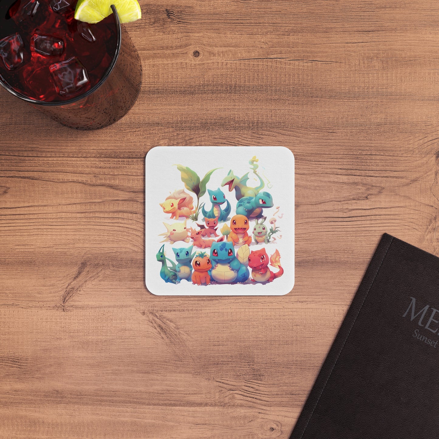 Pokémon Villa Dragon Type: Printed Square Coaster Set (Set of 2)