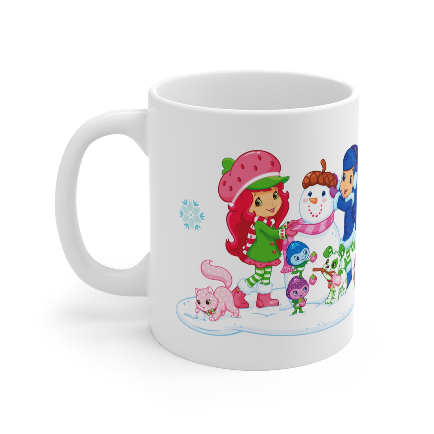 Strawberry Shortcake - Building a Snowman Printed Ceramic Mug