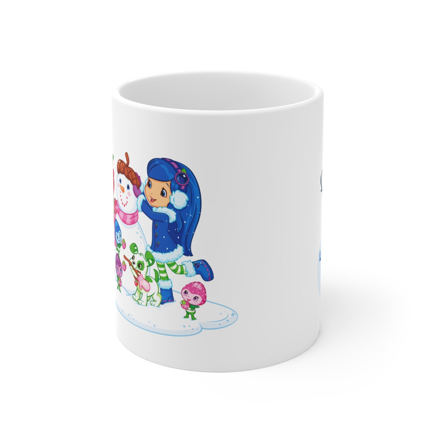 Strawberry Shortcake - Building a Snowman Printed Ceramic Mug