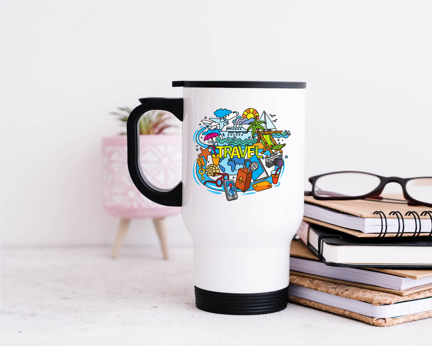 Travel: Printed Travel Mug