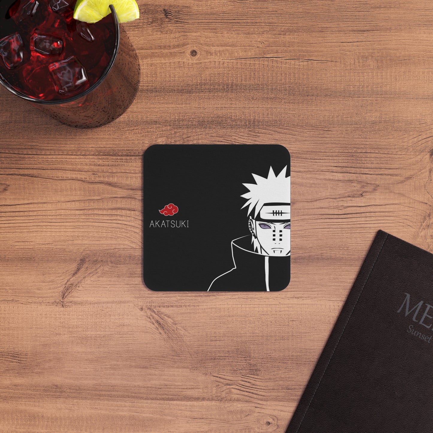 Naruto Shippuden Akatsuki (Tendo Pain): Printed Square Coaster Set (Set of 2)