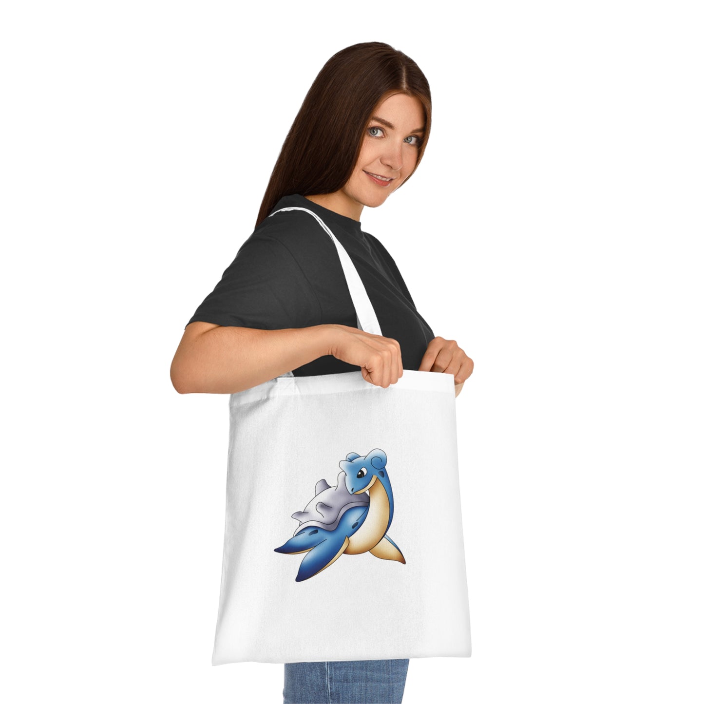 Pokémon- Lapras: Printed Canvas Tote Bag