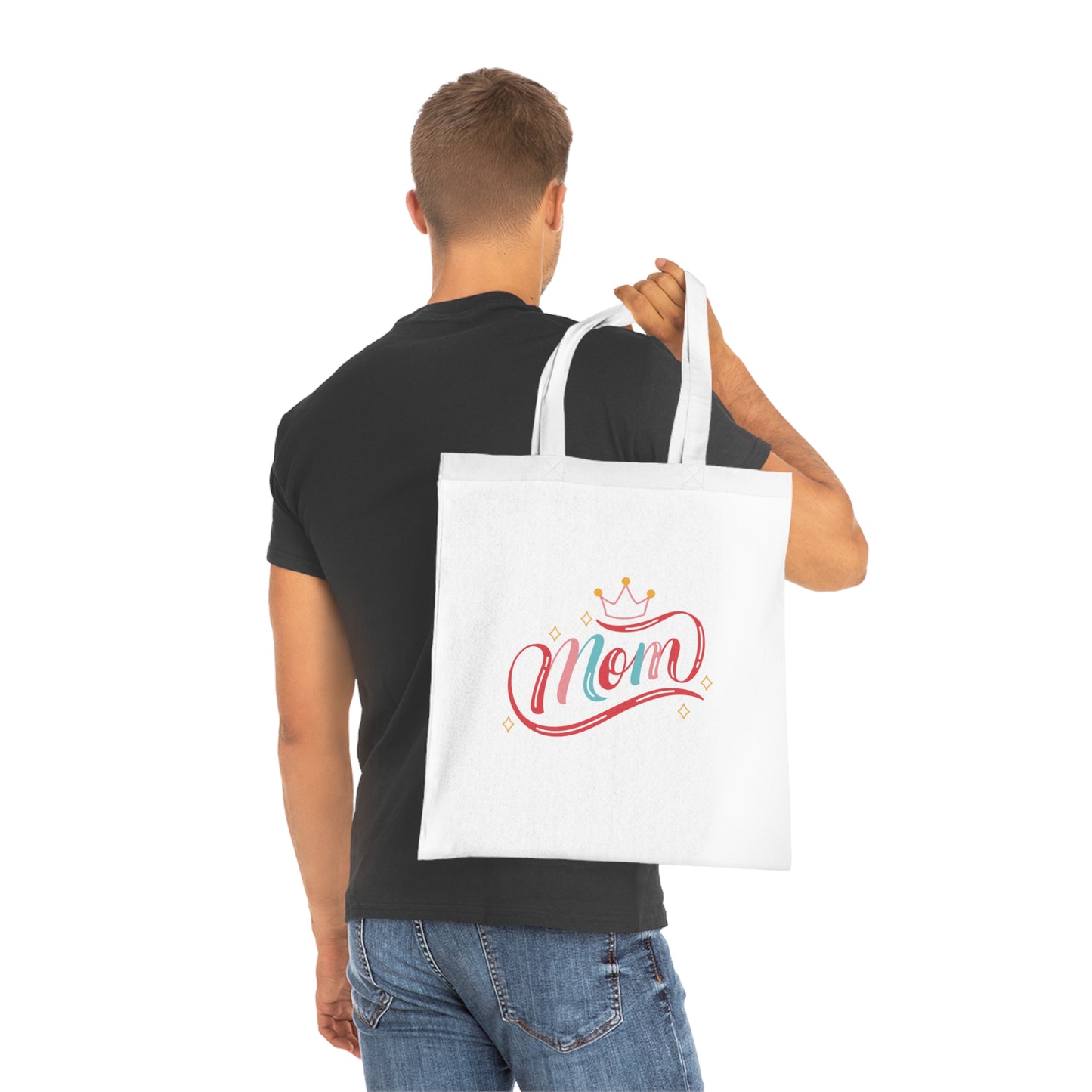 Queen Mom: Printed Canvas Tote Bag