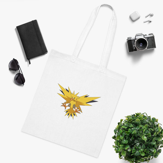 Pokémon - Zapdos: Printed Canvas Tote Bag