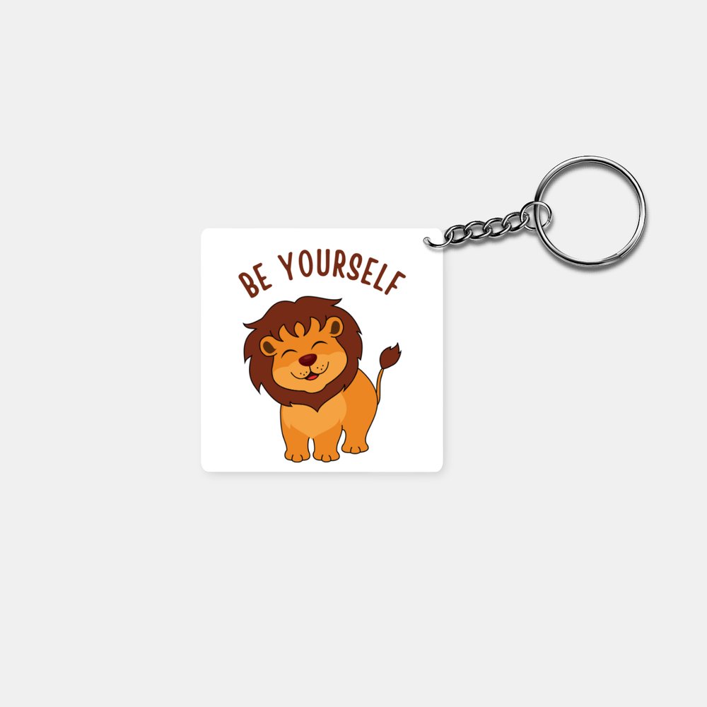 Be Yourself: Printed Square Keychain - Prithvi Enterprises