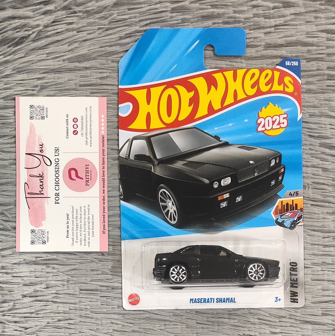 Maserati Shamal (Black) – Hot Wheels 2025 by Mattel