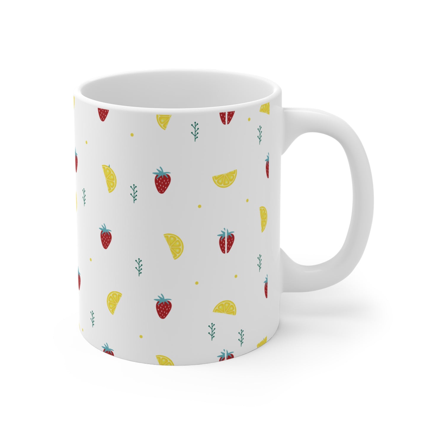 Strawberry Shortcake and Lemon: Printed Ceramic Mug