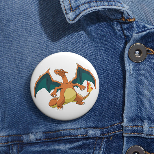 Pokémon- Charizard: Printed Button Badge